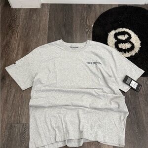 True Religion Light Gray Short Sleeve Tee